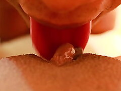 Close up Puss Eating Big clittie licking until Orgasm POV Khalessi